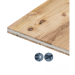 Panneau bois 3 plis avec chants métalliques pour aménagement intérieur 