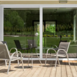 Baie vitrée coulissante alu avec volet roulant 200x240 blanc Premium 120