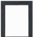 Fenêtre alu Essentiel 1 vantail tirant droit 115x60 cm gris