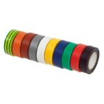 Lot de 10 rubans d'isolation en PVC multicolore