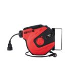 Enrouleur électrique mural, 3x1,5mm² - 15m - Rouge