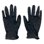 Gant de protection en nitrile noir, Taille XL, boite de 100pces