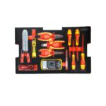 Photo des 11 pièces du kit d'outillage