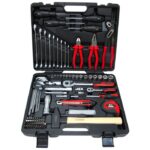 Coffret de douilles 1/4'' - 1/2''- Clés de 8 à 19 mm- - CHROMEmat - 103 pcs