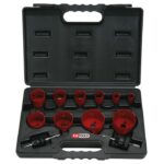 Coffret de 10 scies cloches, Ø19 à 67 mm