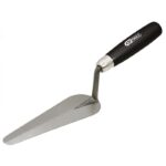 Truelle langue de chat - lame acier - manche bois - 140 mm
