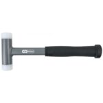 Maillet à embouts plastiques anti rebonds, manche acier, L, 295 mm, Ø 35 mm
