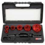 Coffret de 6 scies cloches, Ø22 à 68 mm