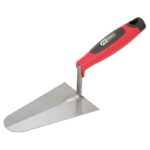 Truelle italienne ronde  - lame acier - manche bi-composant - 160 mm