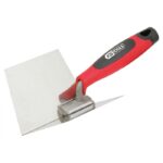 Truelle d'angle intérieur - lame flexible inox - manche bi-composant - 100x125mm