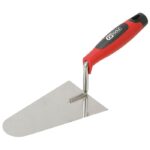 Truelle italienne ronde - lame inox - manche bi-composant - 200 mm
