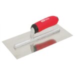 Platoir droit - lame inox - manche bi-composant - dim. 130x280 mm