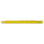 Mètre pliant jaune en bois, L.2 m