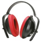 Casque anti-bruit rouge, 19 db