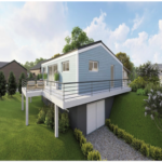 Vue d'ensemble maison kit bois