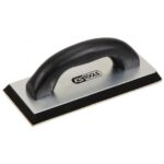 Platoir - semelle caoutchouc - manche plastique - Biseauté - 100x300 mm