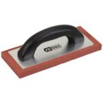 Platoir - semelle caoutchouc - manche plastique - 100x240 mm