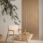 photo du panneau acoustique OLMO Oak Gold II panneau en matériau recyclé